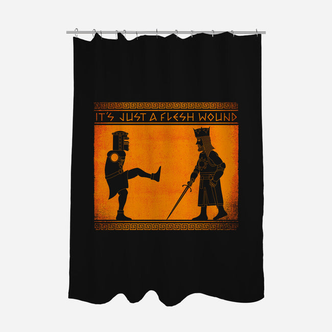 The Legend Of The Black Knight-None-Polyester-Shower Curtain-mekazoo