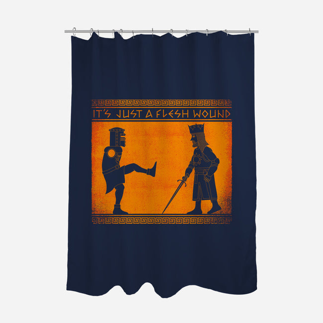 The Legend Of The Black Knight-None-Polyester-Shower Curtain-mekazoo