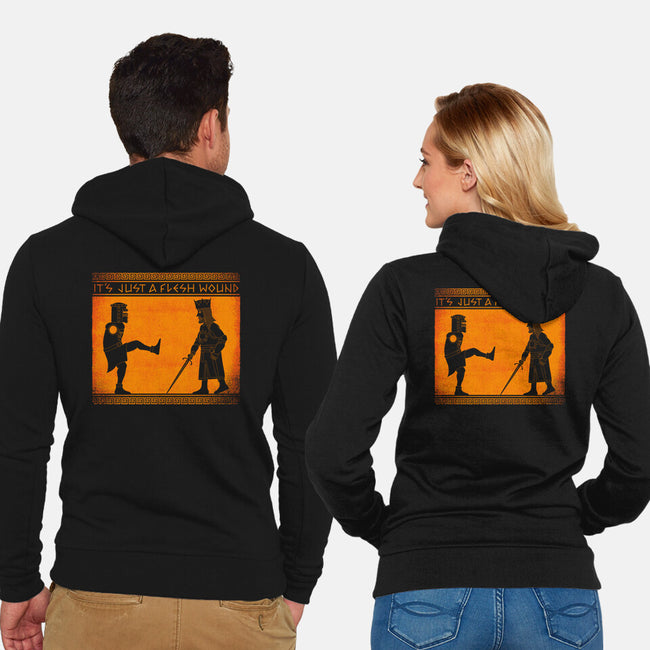 The Legend Of The Black Knight-Unisex-Zip-Up-Sweatshirt-mekazoo