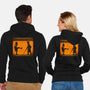 The Legend Of The Black Knight-Unisex-Zip-Up-Sweatshirt-mekazoo