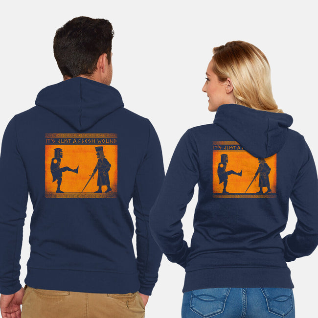 The Legend Of The Black Knight-Unisex-Zip-Up-Sweatshirt-mekazoo
