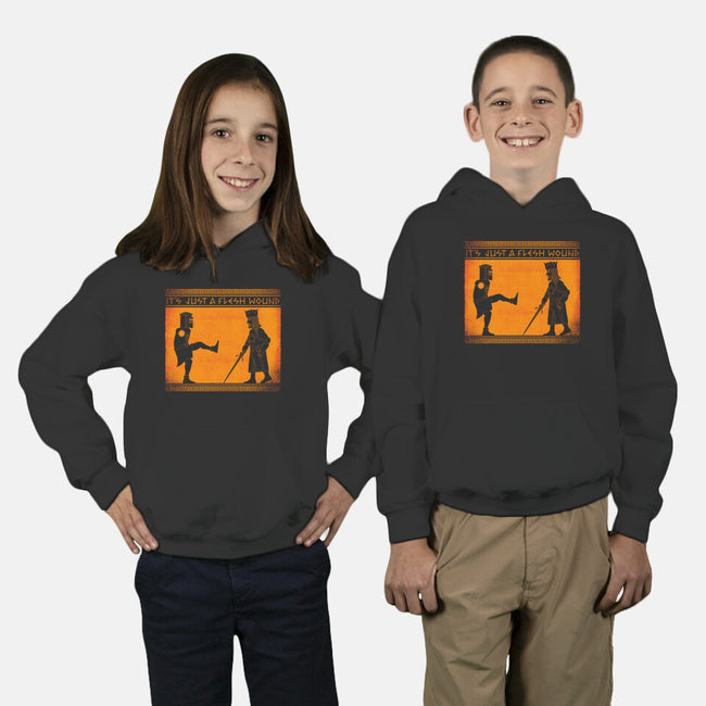 The Legend Of The Black Knight-Youth-Pullover-Sweatshirt-mekazoo