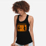 The Legend Of The Black Knight-Womens-Racerback-Tank-mekazoo