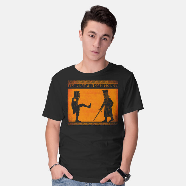 The Legend Of The Black Knight-Mens-Basic-Tee-mekazoo