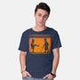 The Legend Of The Black Knight-Mens-Basic-Tee-mekazoo