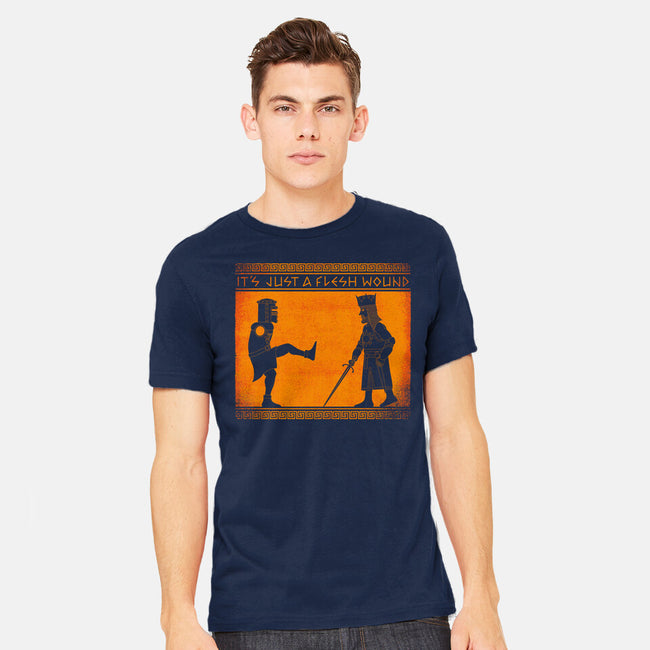 The Legend Of The Black Knight-Mens-Heavyweight-Tee-mekazoo