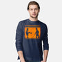 The Legend Of The Black Knight-Mens-Long Sleeved-Tee-mekazoo