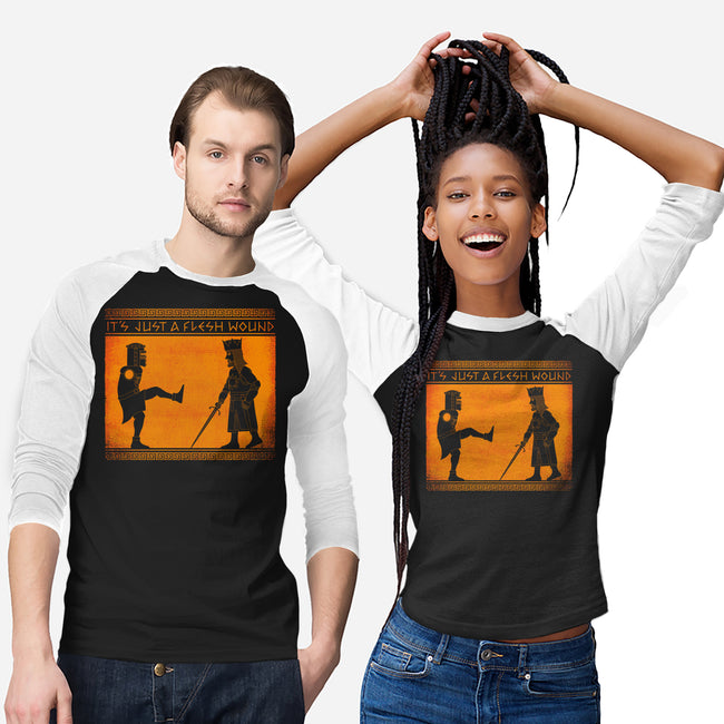 The Legend Of The Black Knight-Unisex-Baseball-Tee-mekazoo