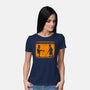 The Legend Of The Black Knight-Womens-Basic-Tee-mekazoo