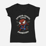 Exorcism Mode-Womens-V-Neck-Tee-bykai