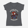 Exorcism Mode-Womens-V-Neck-Tee-bykai