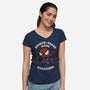 Exorcism Mode-Womens-V-Neck-Tee-bykai