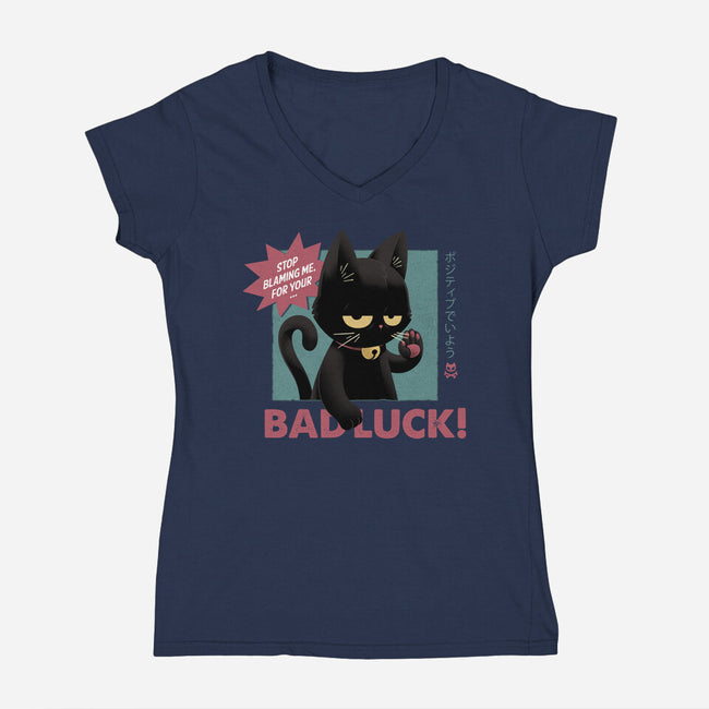 Stop Blaming Me-Womens-V-Neck-Tee-Angoes25