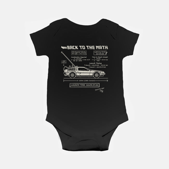 Back To The Math-Baby-Basic-Onesie-NMdesign