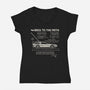 Back To The Math-Womens-V-Neck-Tee-NMdesign