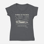 Back To The Math-Womens-V-Neck-Tee-NMdesign