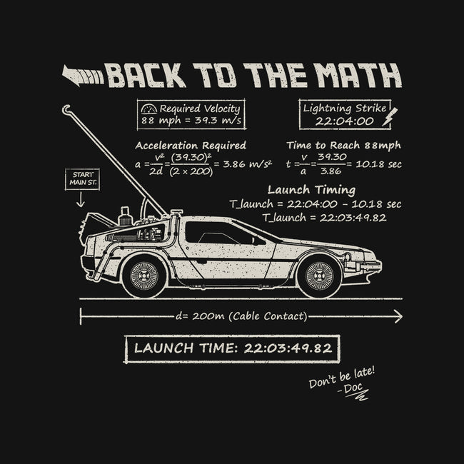 Back To The Math-Womens-Racerback-Tank-NMdesign