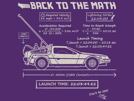 Back To The Math