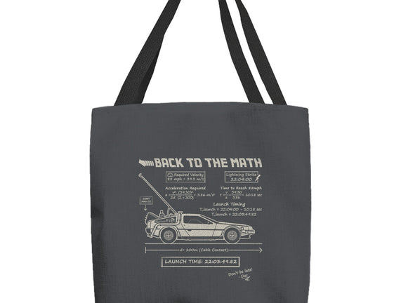 Back To The Math