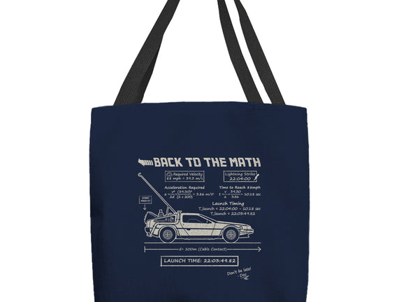 Back To The Math