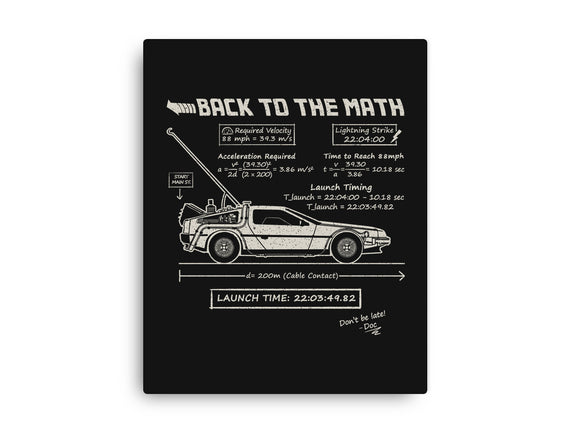 Back To The Math