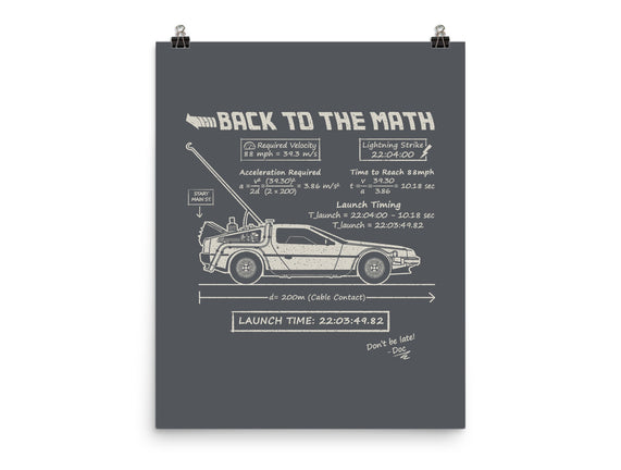 Back To The Math