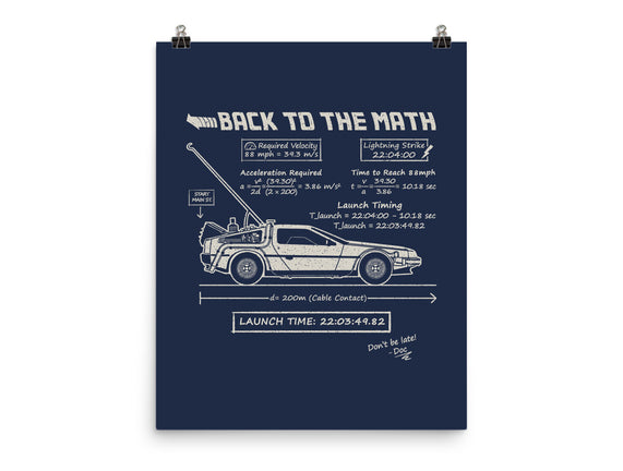 Back To The Math