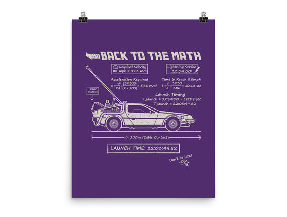 Back To The Math
