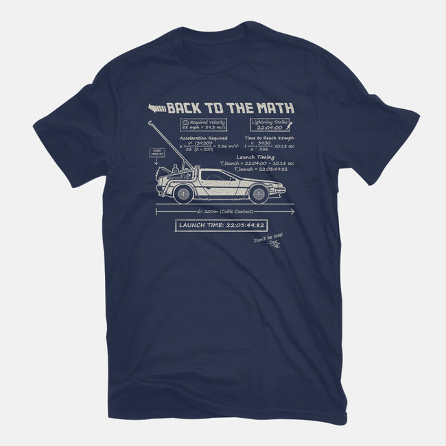 Back To The Math-Womens-Fitted-Tee-NMdesign