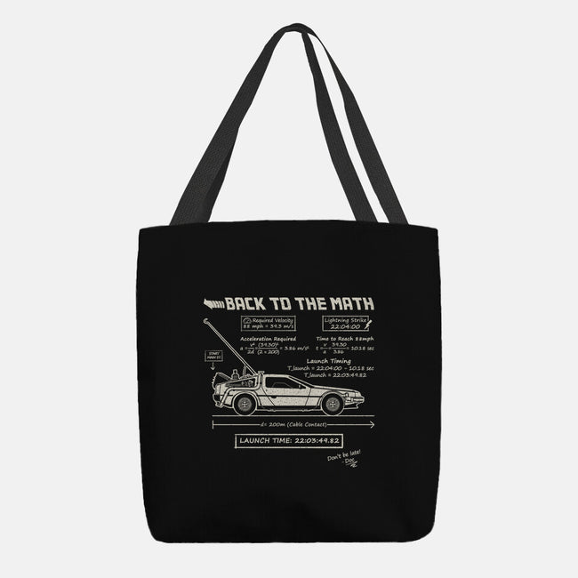 Back To The Math-None-Basic Tote-Bag-NMdesign