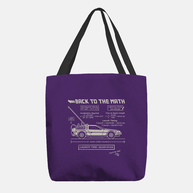 Back To The Math-None-Basic Tote-Bag-NMdesign