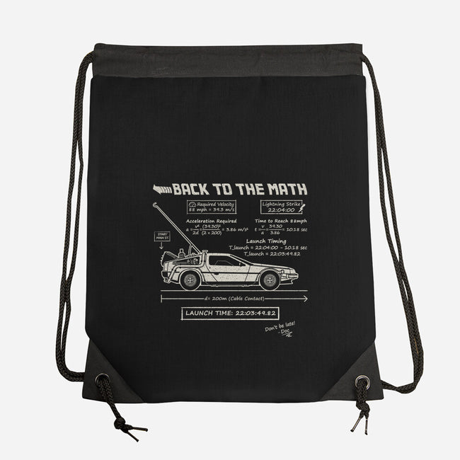 Back To The Math-None-Drawstring-Bag-NMdesign