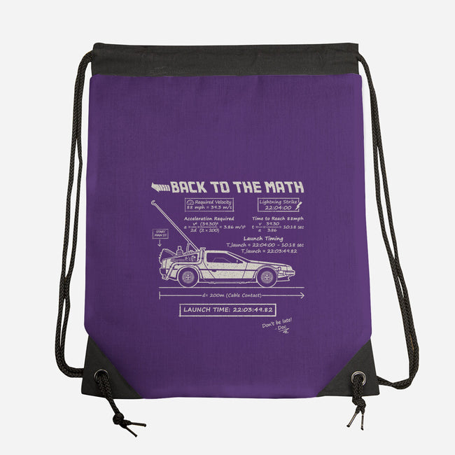 Back To The Math-None-Drawstring-Bag-NMdesign