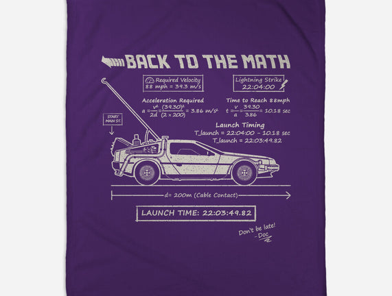 Back To The Math