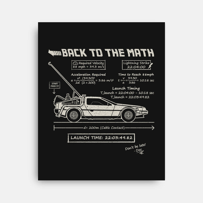 Back To The Math-None-Stretched-Canvas-NMdesign