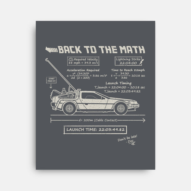 Back To The Math-None-Stretched-Canvas-NMdesign