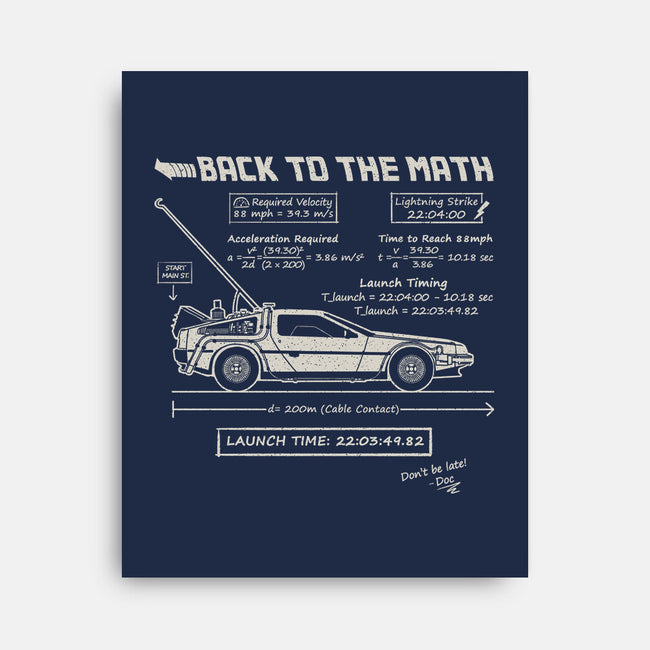 Back To The Math-None-Stretched-Canvas-NMdesign
