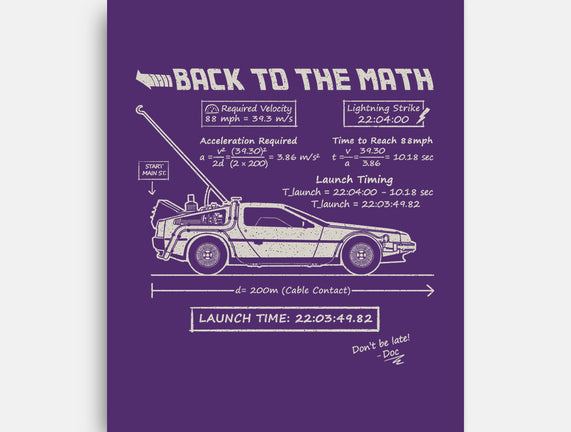 Back To The Math