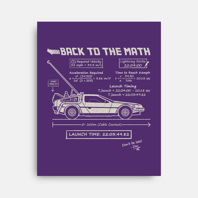 Back To The Math-None-Stretched-Canvas-NMdesign