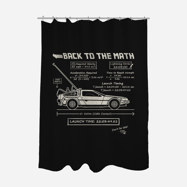 Back To The Math-None-Polyester-Shower Curtain-NMdesign