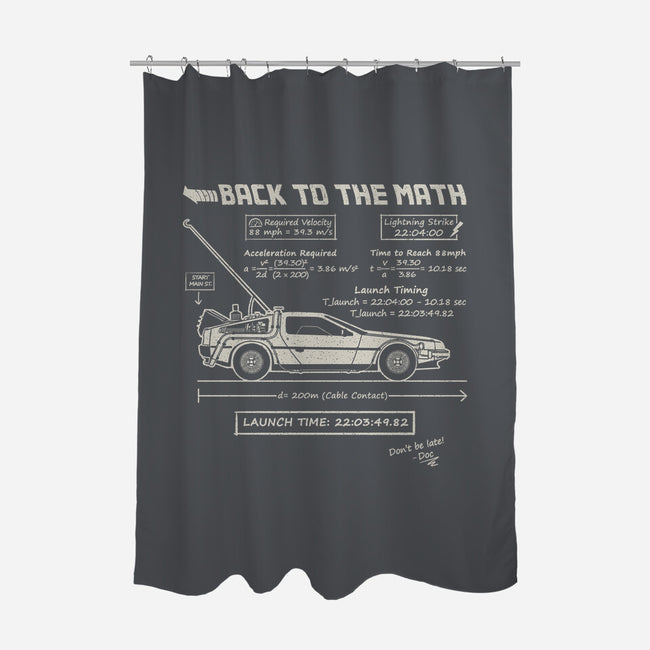 Back To The Math-None-Polyester-Shower Curtain-NMdesign