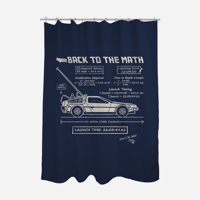 Back To The Math-None-Polyester-Shower Curtain-NMdesign