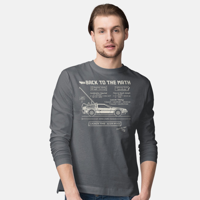 Back To The Math-Mens-Long Sleeved-Tee-NMdesign