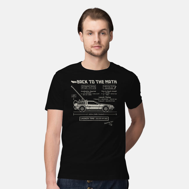 Back To The Math-Mens-Premium-Tee-NMdesign