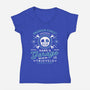 Snowdin Forest Garage Grunge-Womens-V-Neck-Tee-LAGELANTEE