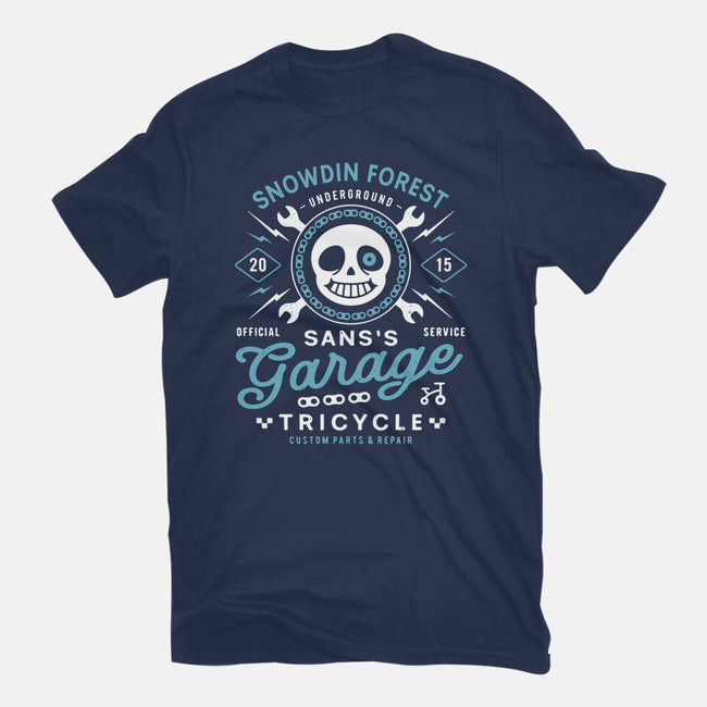 Snowdin Forest Garage Grunge-Womens-Basic-Tee-LAGELANTEE