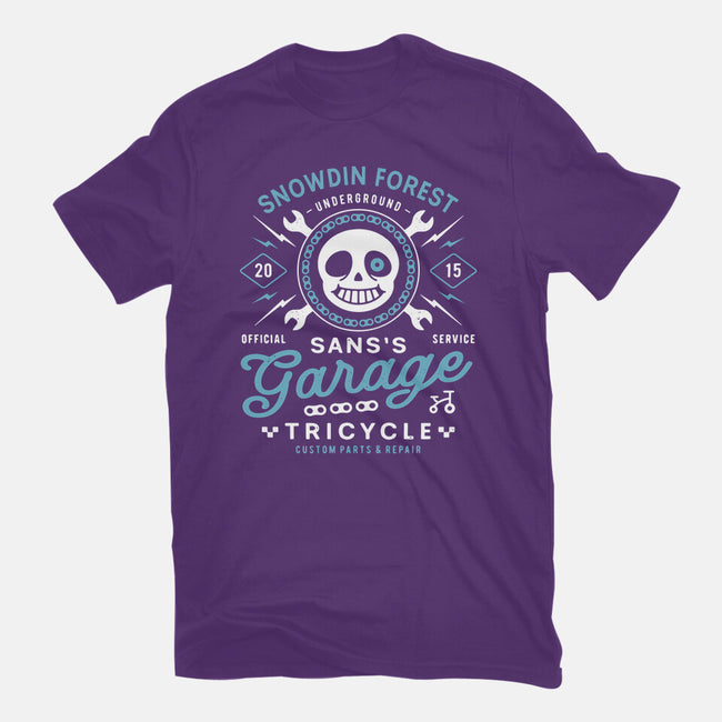 Snowdin Forest Garage Grunge-Womens-Basic-Tee-LAGELANTEE