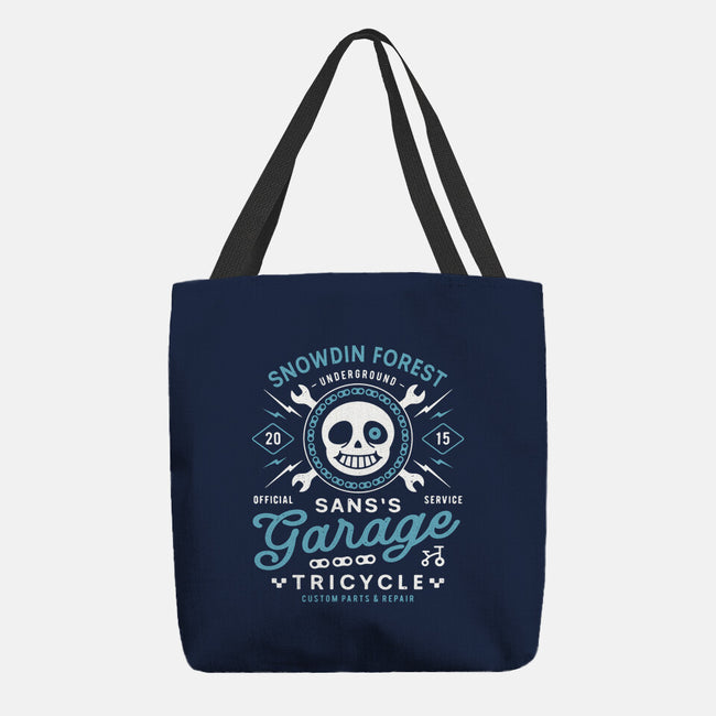 Snowdin Forest Garage Grunge-None-Basic Tote-Bag-LAGELANTEE