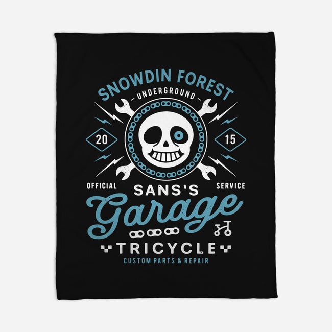 Snowdin Forest Garage Grunge-None-Fleece-Blanket-LAGELANTEE