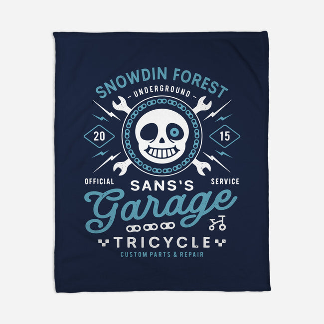 Snowdin Forest Garage Grunge-None-Fleece-Blanket-LAGELANTEE